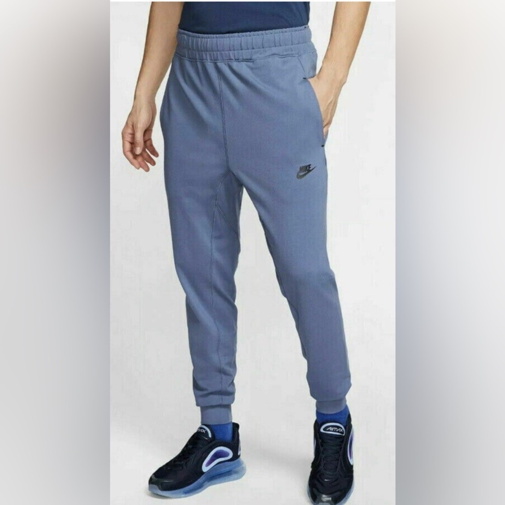Nike Sportswear Mens Size XL Tech Fleece Jogger Blue Stretch Pants CJ4280-491